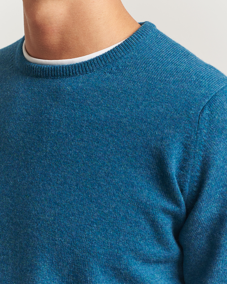 Uomini | Maglieria | William Lockie | Rob Lambswool Crewneck Mallard