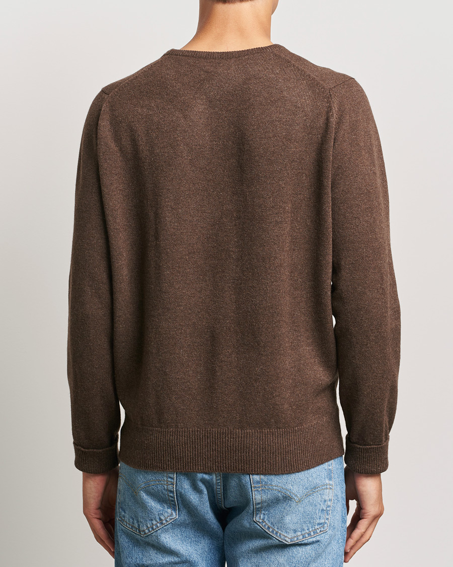 Uomini | Maglieria | William Lockie | Rob Lambswool Crewneck Mocha
