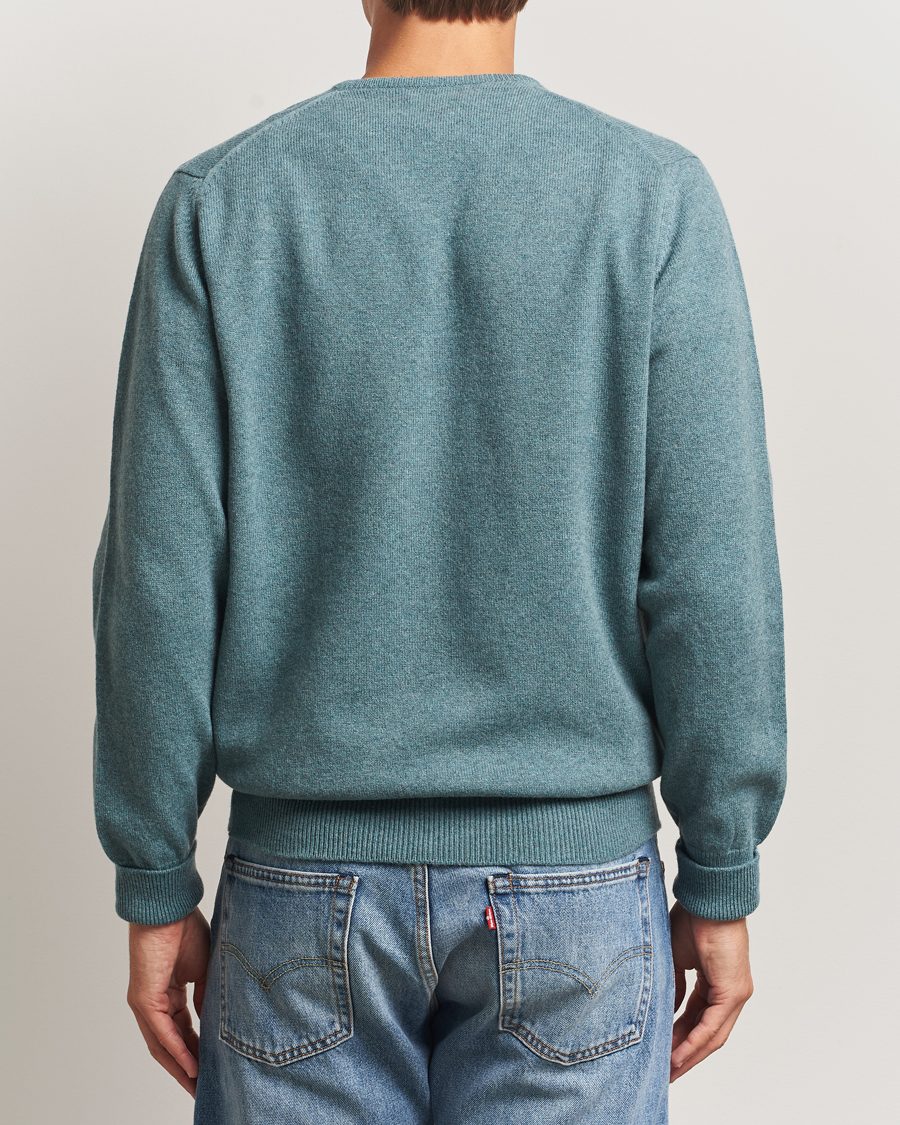 Uomini | Maglieria | William Lockie | Rob Lambswool V-Neck Caspian