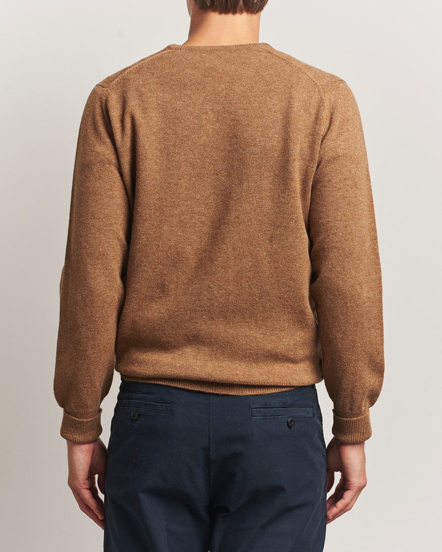 Uomini | Maglieria | William Lockie | Rob Lambswool V-Neck Savannah