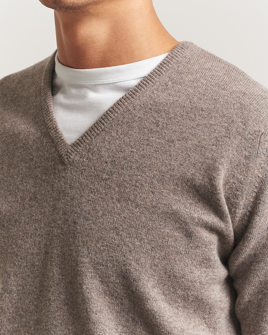 Uomini | Maglieria | William Lockie | Rob Lambswool V-Neck Vole