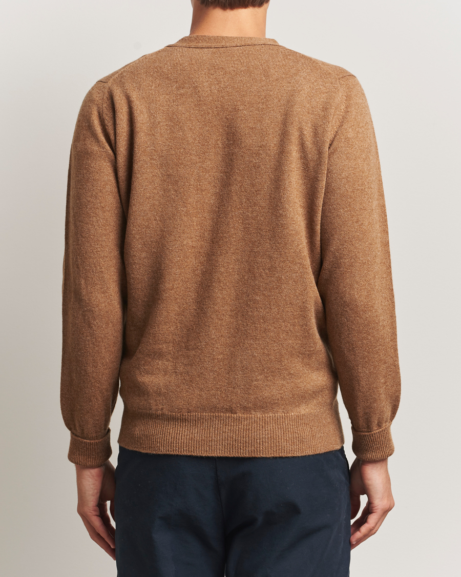 Uomini | Maglieria | William Lockie | Rob Lambswool Cardigan Driftwood