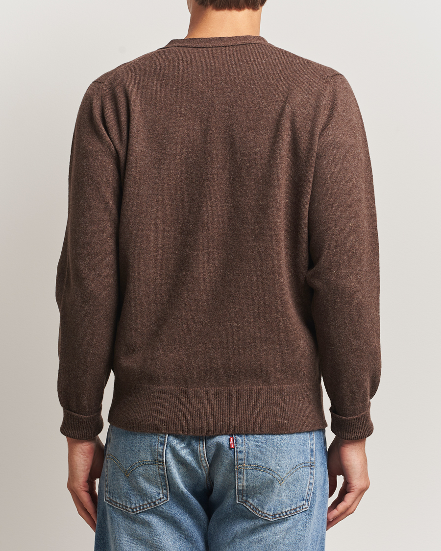 Uomini | Maglieria | William Lockie | Rob Lambswool Cardigan Mocha