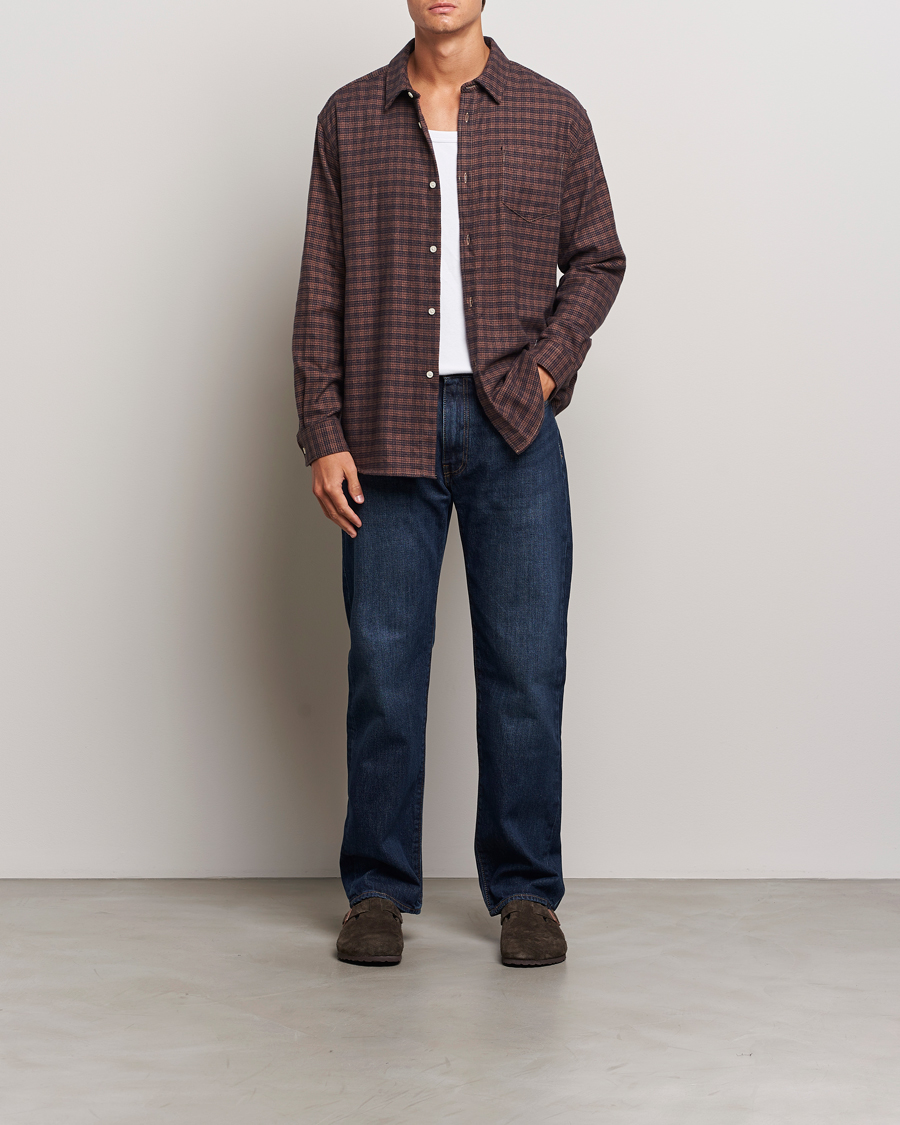 Uomini | Camicie | Palmes | Joseph Flannel Shirt Navy