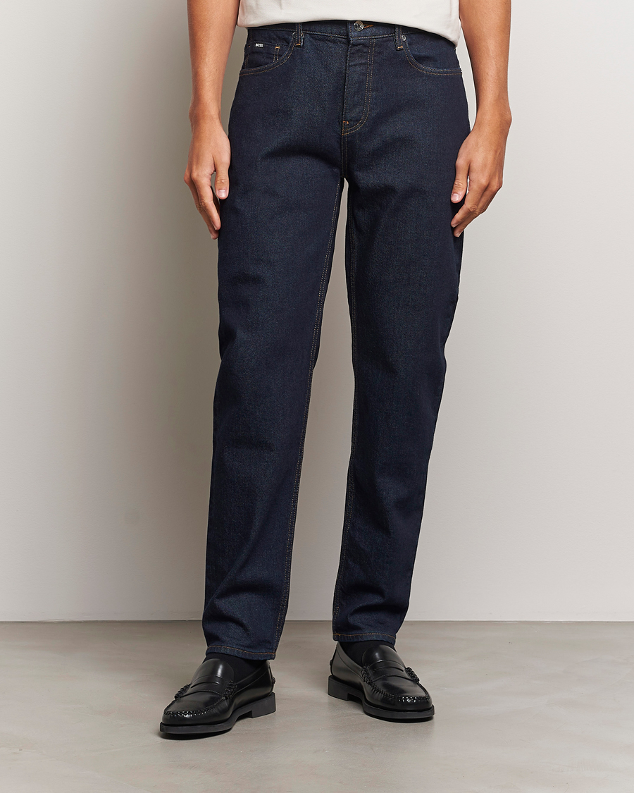 Uomini | Pantaloni | BOSS BLACK | Re.Maine Jeans Dark Blue