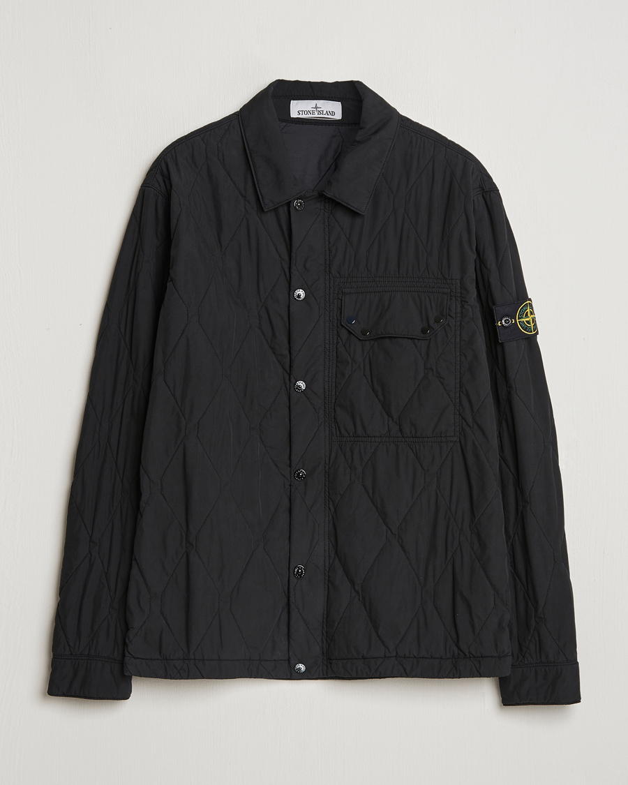 Uomini | Giacche | Stone Island | 50 Fili Quilted-TC Garment Dyed Jacket Black