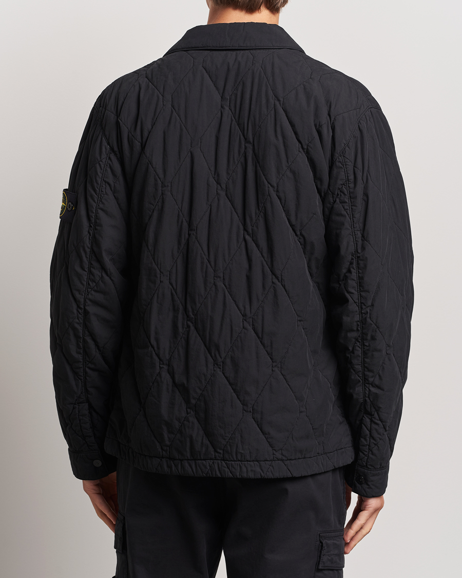 Uomini | Giacche | Stone Island | 50 Fili Quilted-TC Garment Dyed Jacket Black