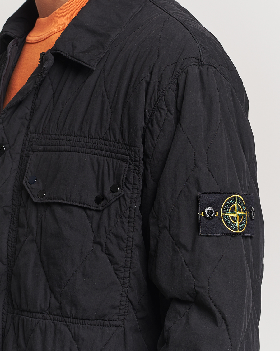Uomini | Giacche | Stone Island | 50 Fili Quilted-TC Garment Dyed Jacket Black