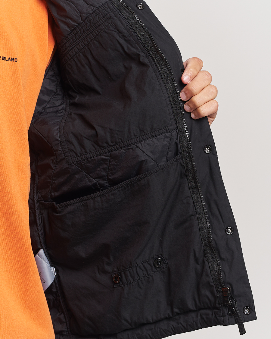 Uomini | Giacche | Stone Island | 50 Fili Quilted-TC Garment Dyed Jacket Black