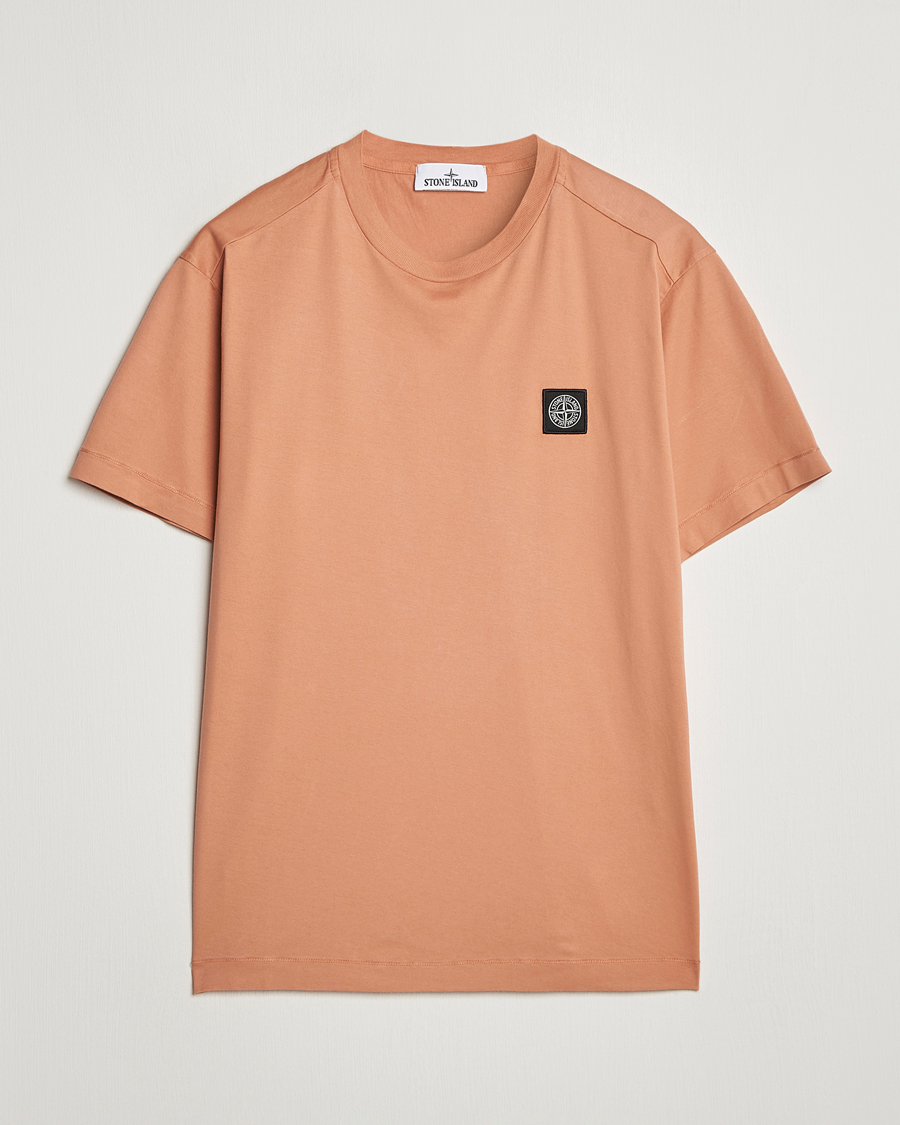 Uomini | T-shirt | Stone Island | Garment Dyed Jersey T-Shirt Orange