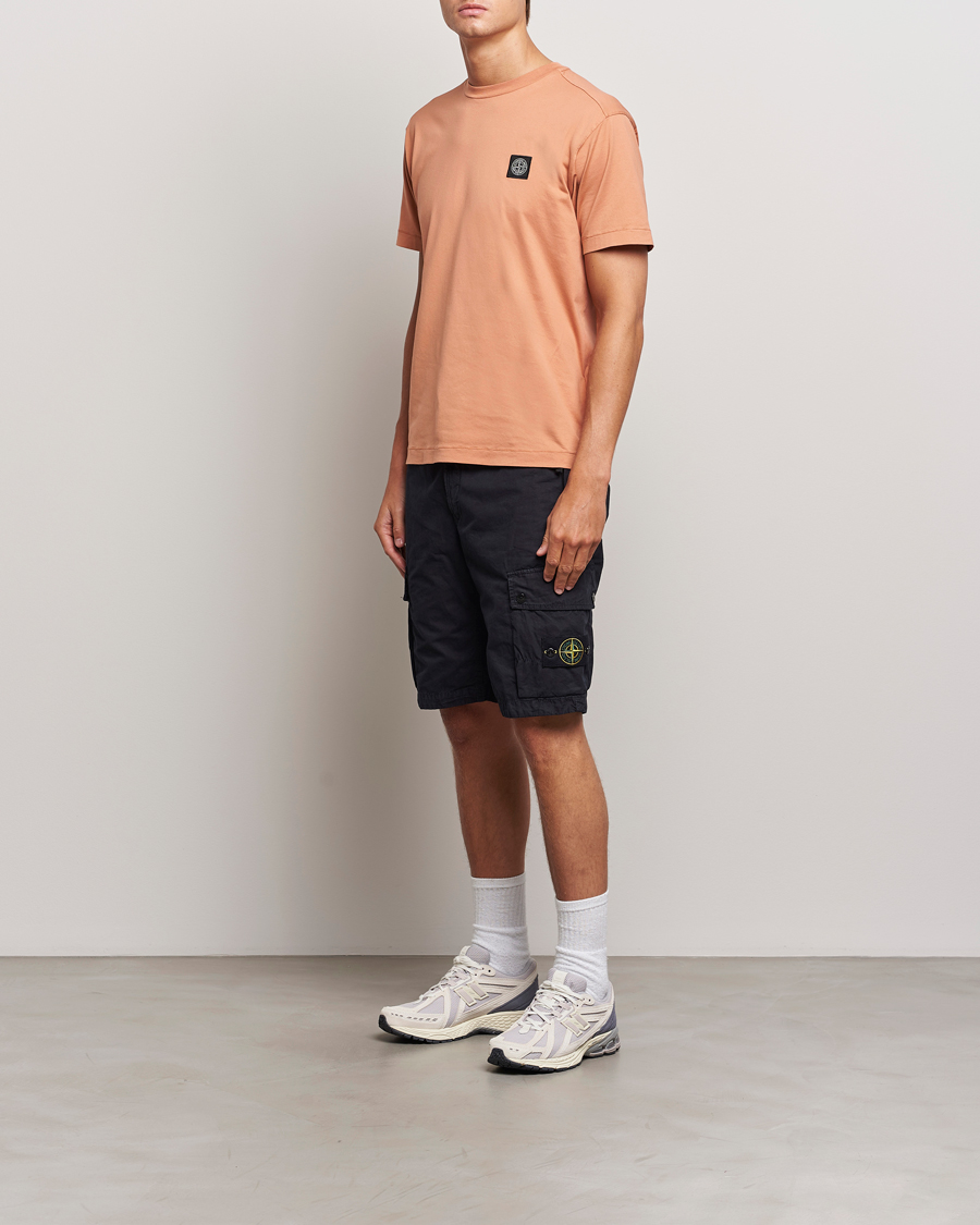 Uomini | T-shirt | Stone Island | Garment Dyed Jersey T-Shirt Orange