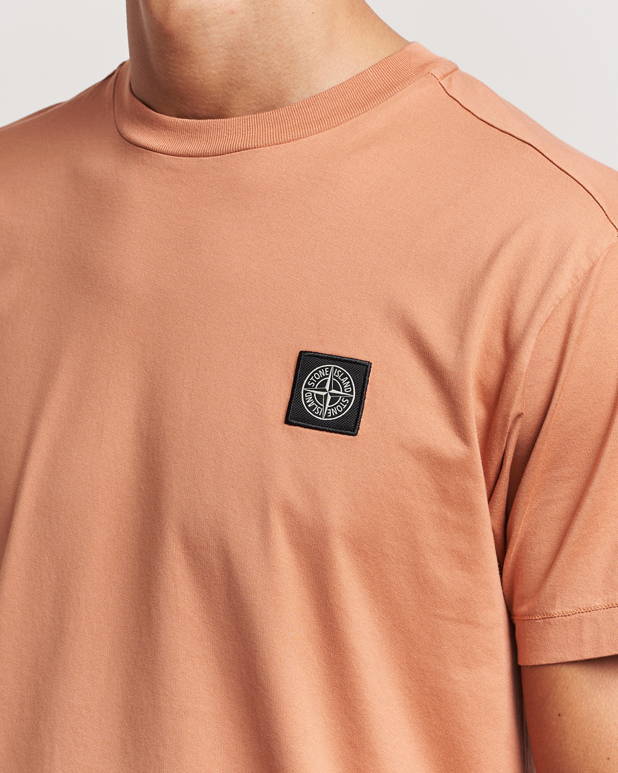Uomini | T-shirt | Stone Island | Garment Dyed Jersey T-Shirt Orange