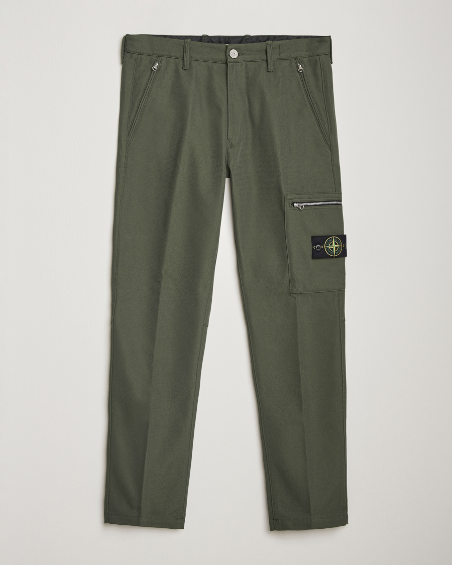 Uomini | Pantaloni | Stone Island | Cotton Nylon Trousers Musk