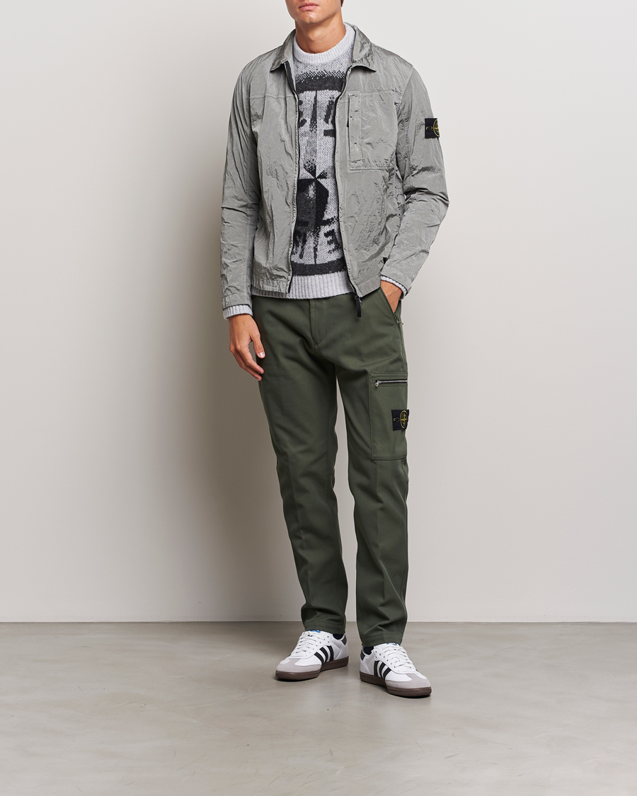 Uomini | Pantaloni | Stone Island | Cotton Nylon Trousers Musk