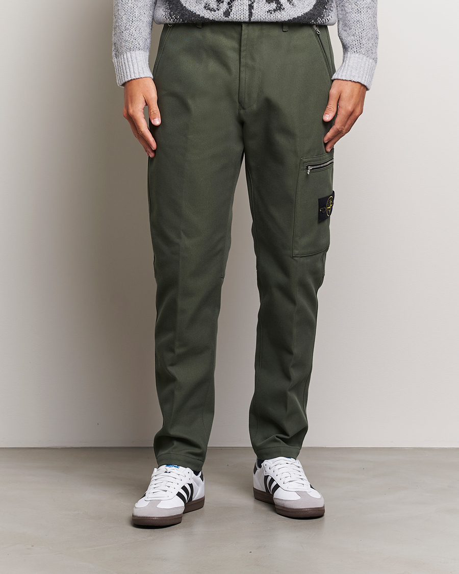 Uomini | Pantaloni | Stone Island | Cotton Nylon Trousers Musk