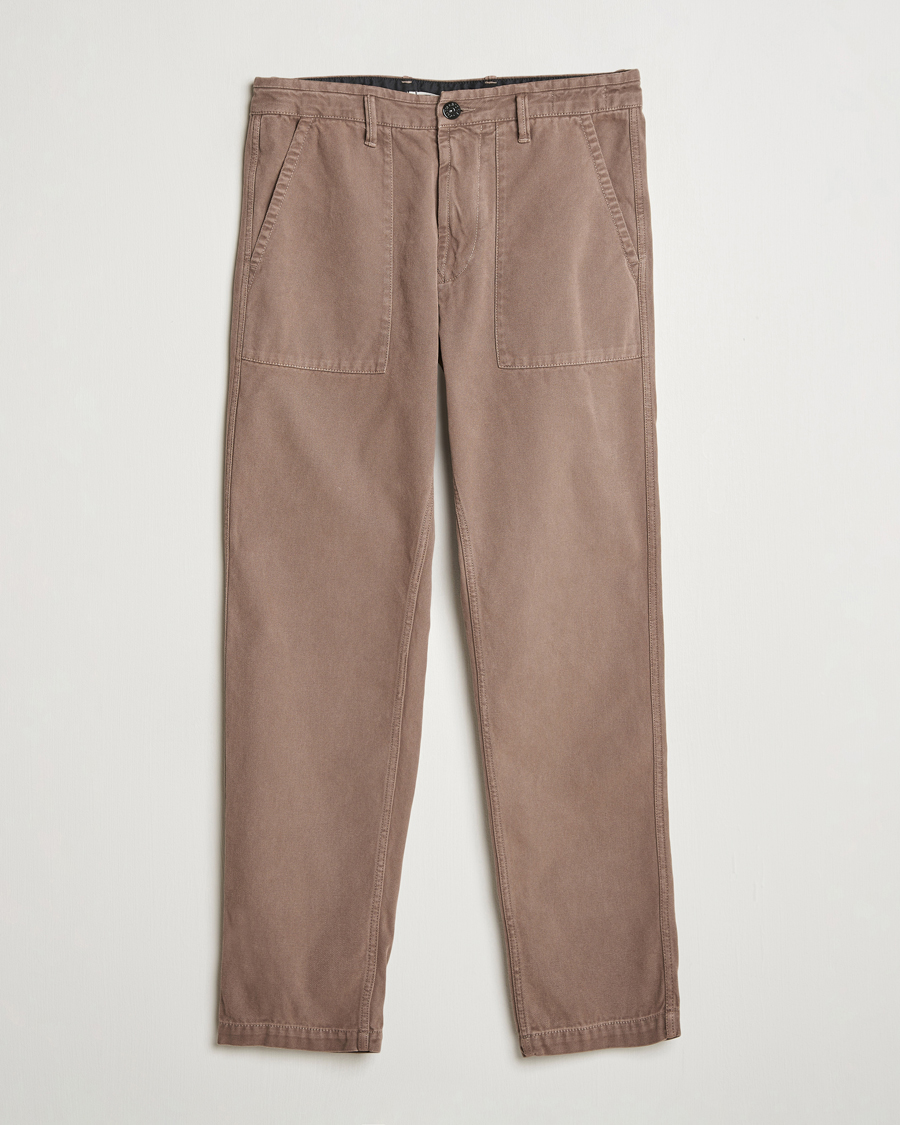 Uomini | Pantaloni | Stone Island | Panama Cotton Pants Walnut