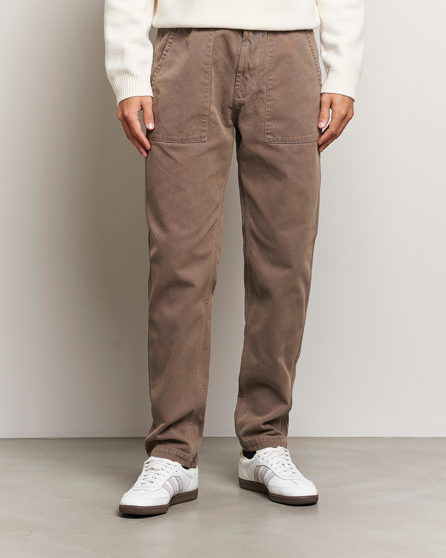 Uomini | Pantaloni | Stone Island | Panama Cotton Pants Walnut