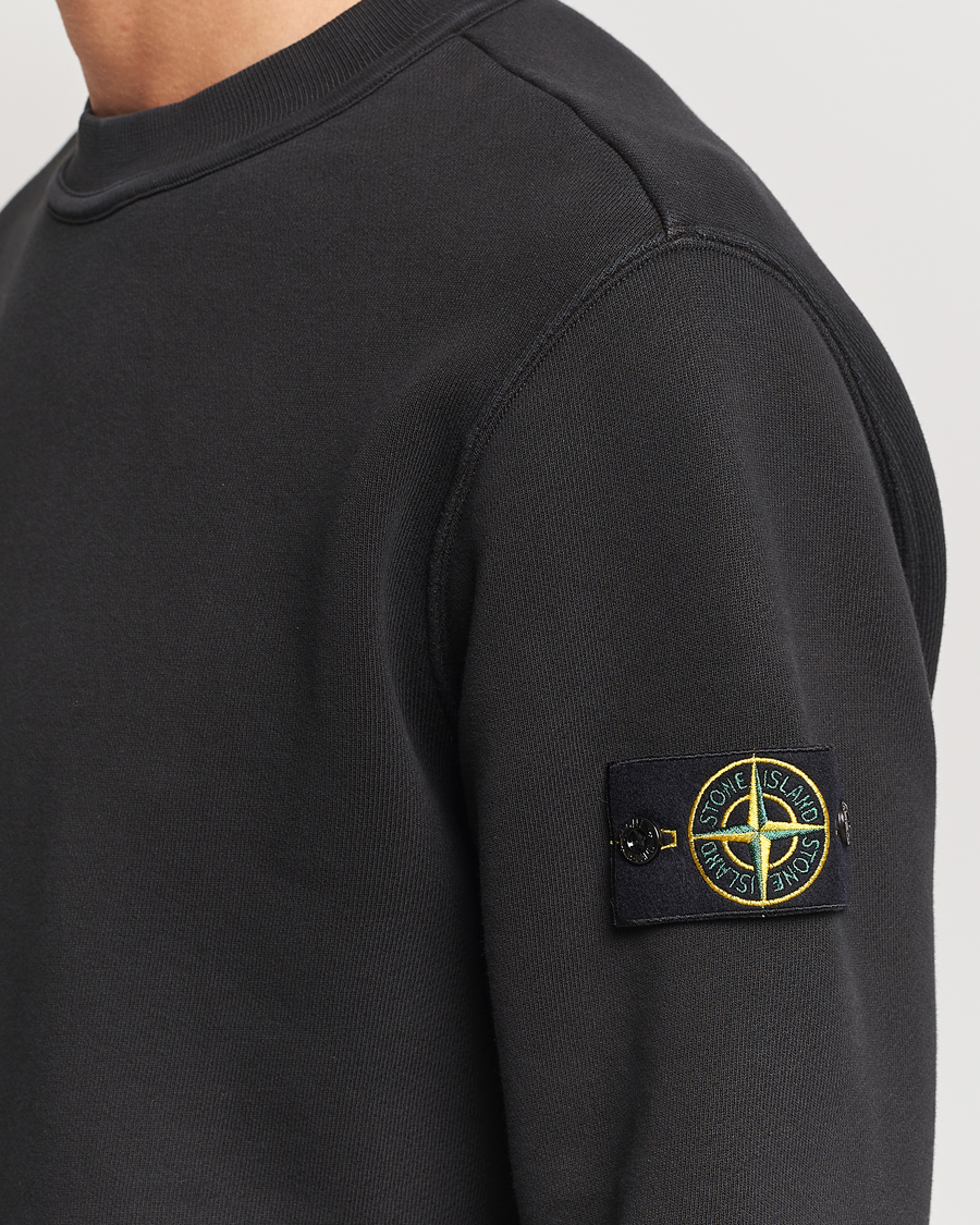 Uomini | Maglieria | Stone Island | Old Dyed Cotton Sweatshirt Black