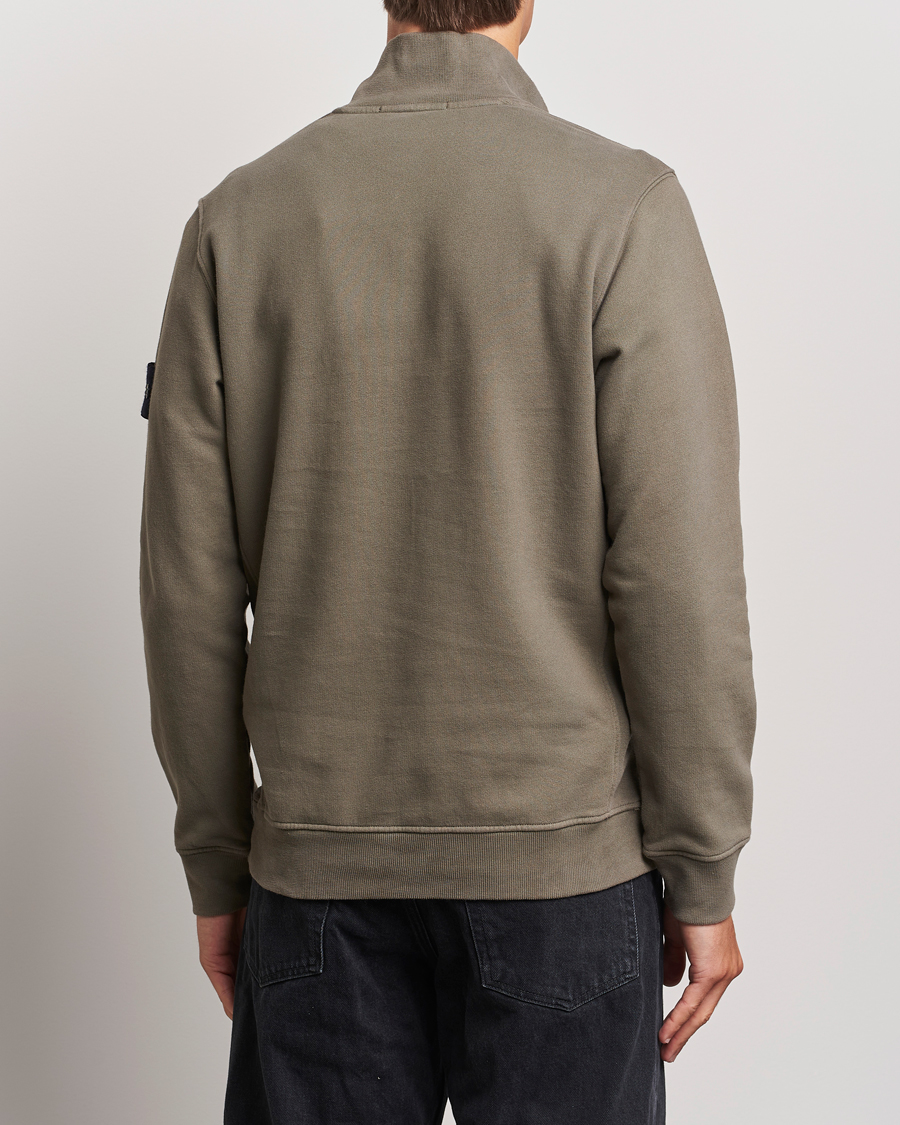 Uomini | Maglieria | Stone Island | Garment Dyed Fleece Half Zip Walnut