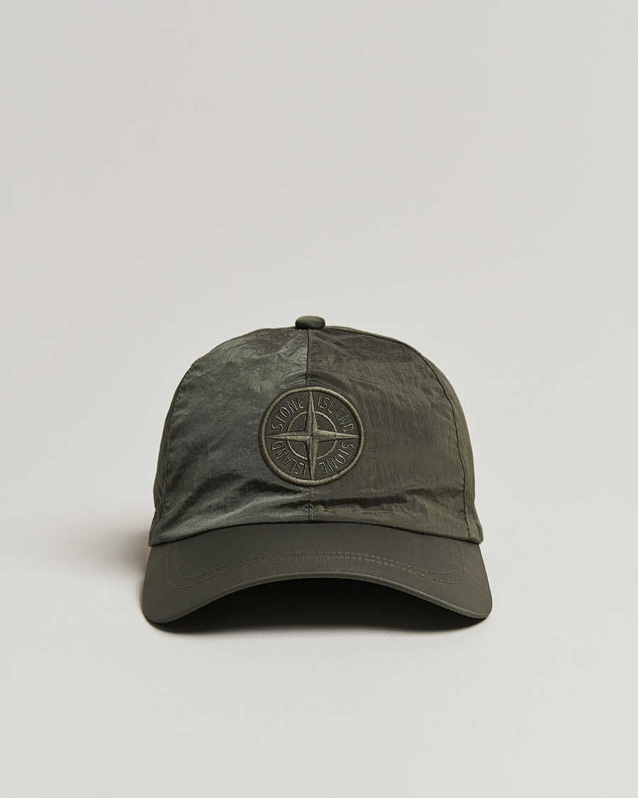 Uomini | Stone Island Nylon Metal Logo Cap Musk | Stone Island | Nylon Metal Logo Cap Musk