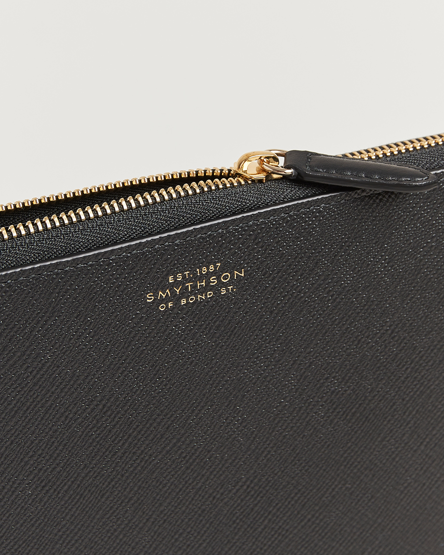 Uomini | Borse | Smythson | Panama Small Laptop Case Black