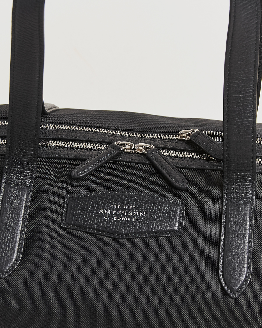 Uomini | Borse | Smythson | Canvas Norton Small Travel Bag Black