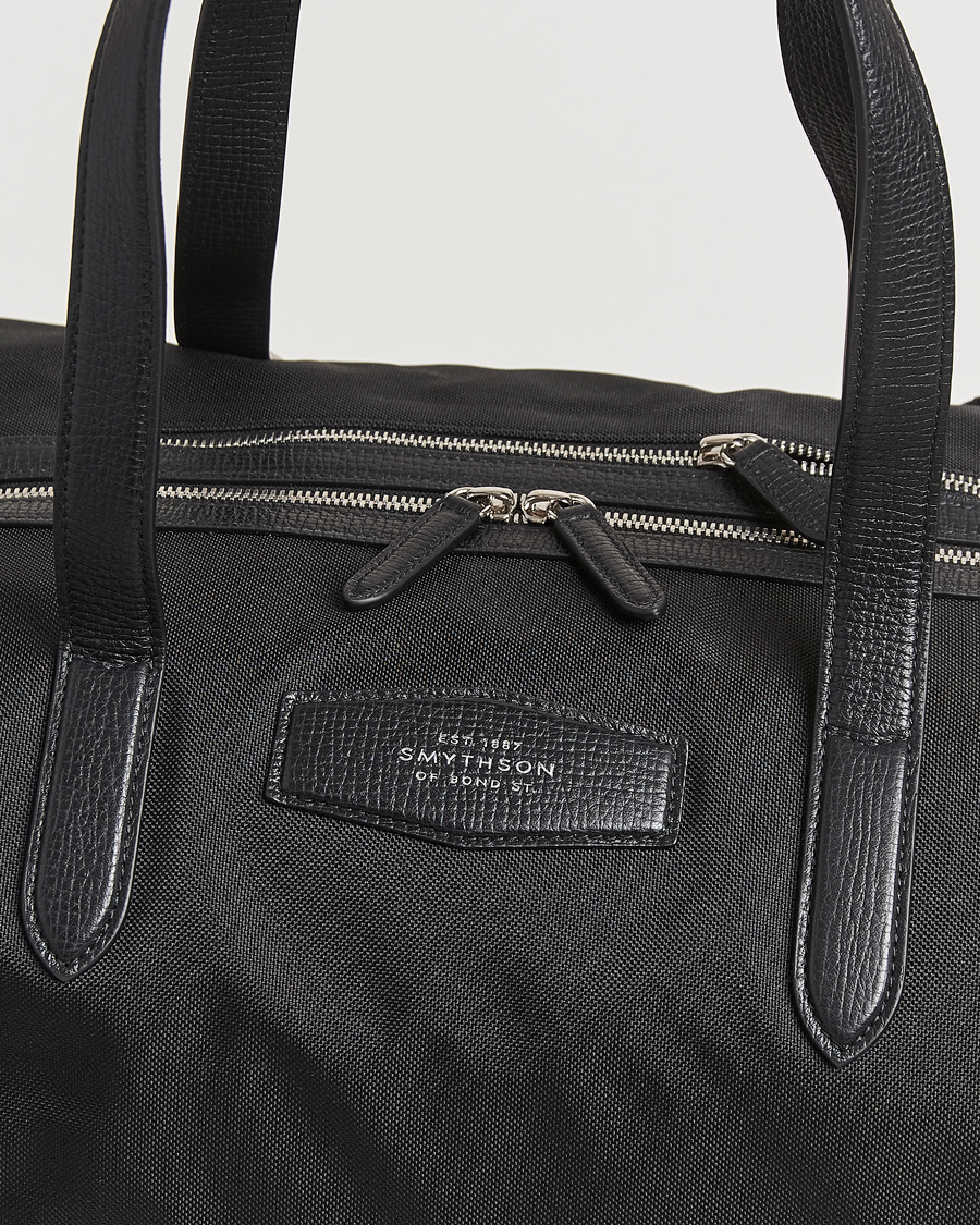 Uomini | Borse | Smythson | Canvas Norton Travel Bag Black