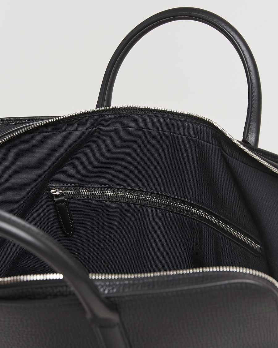 Uomini | Borse | Smythson | Ludlow Ultra Slim Brefcase With Zip Front Black