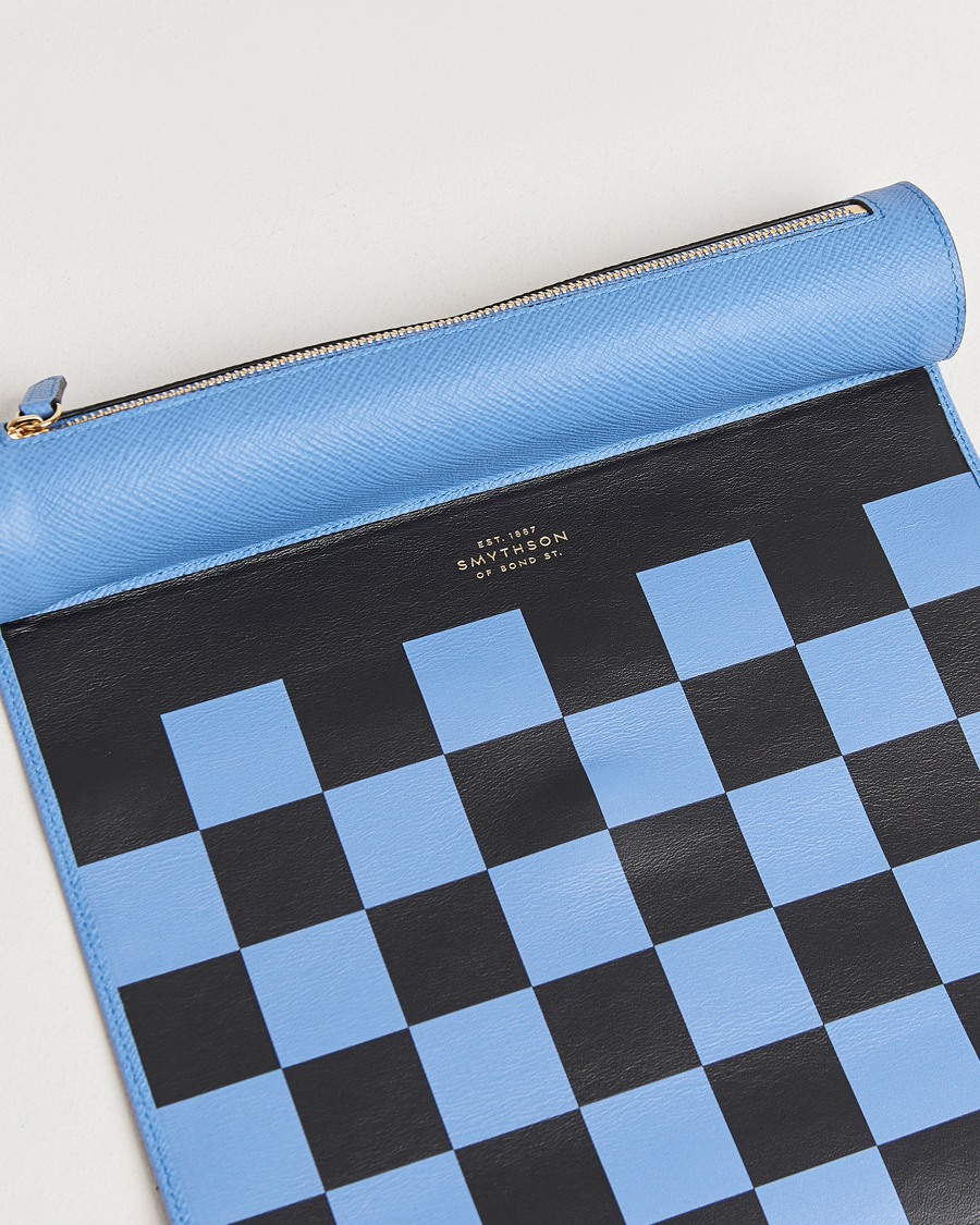 Uomini | Smythson Panama Chess Roll Nile Blue | Smythson | Panama Chess Roll Nile Blue