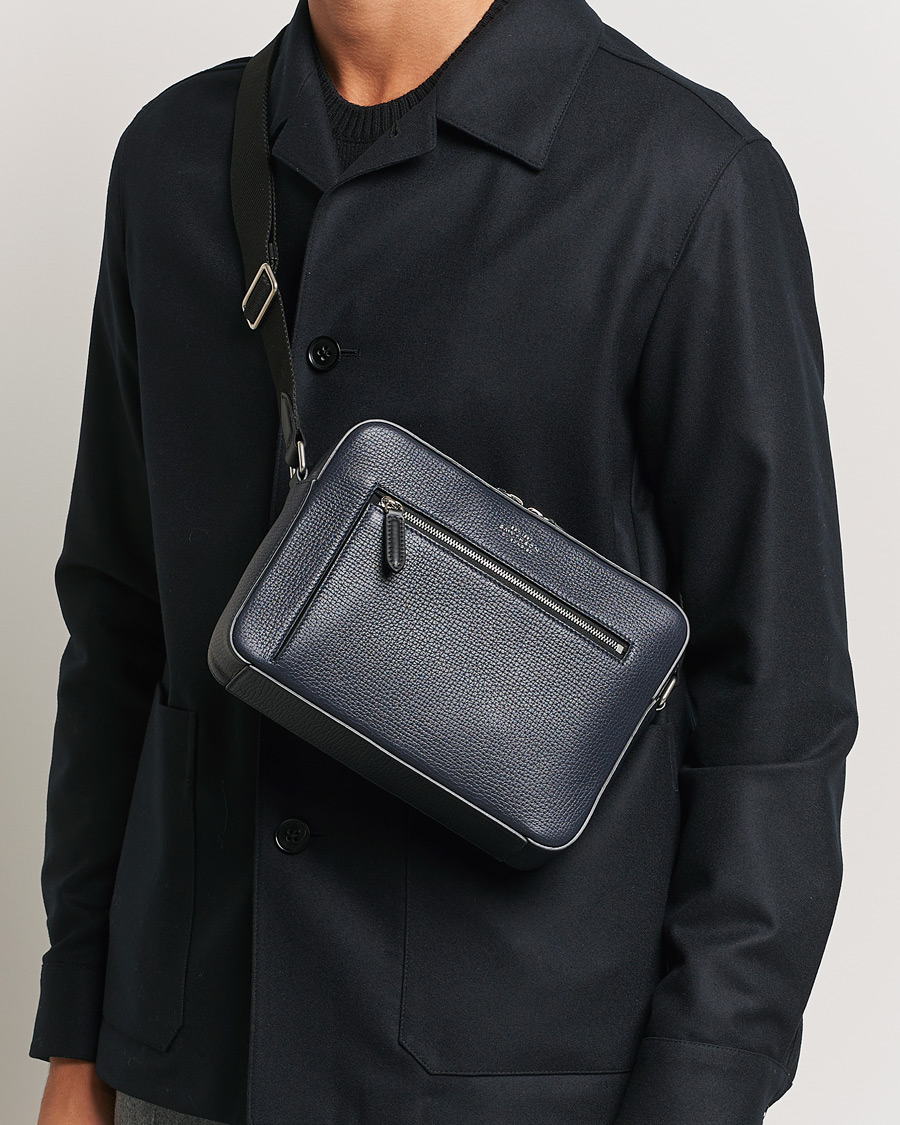 Uomini | Smythson Ludlow Zip Crossbody Bag Navy | Smythson | Ludlow Zip Crossbody Bag Navy