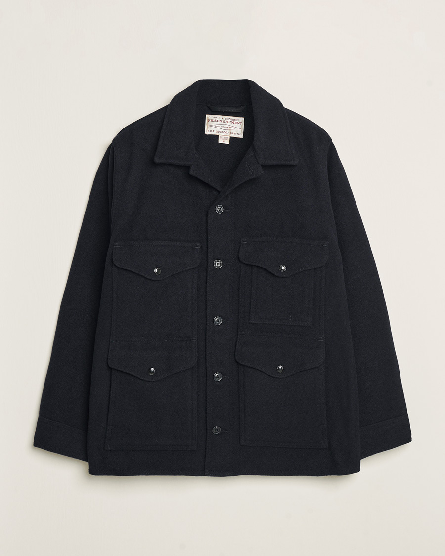 Uomini | Giacche | Filson | Mackinaw Wool Cruiser Dark Navy