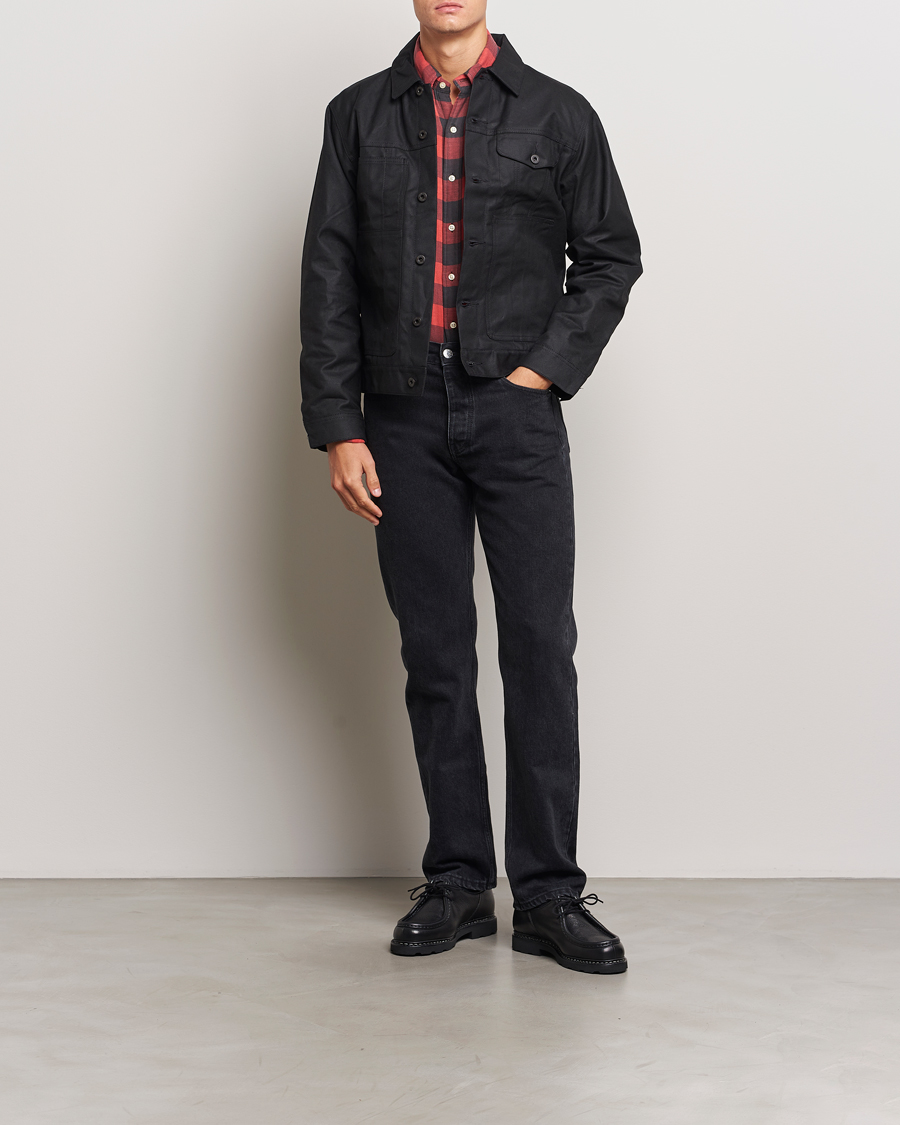 Uomini | Giacche | Filson | Short Lined Tin Cloth Cruiser Black