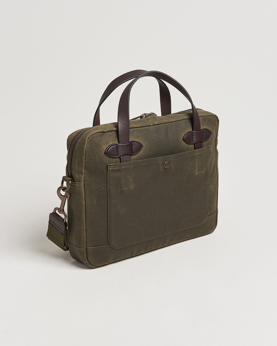 Uomini | Borse | Filson | Tin Cloth Compact Briefcase Otter Green