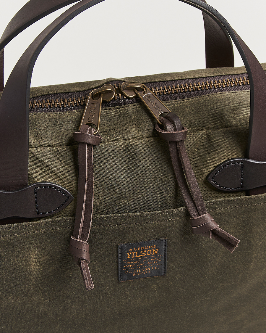Uomini | Borse | Filson | Tin Cloth Compact Briefcase Otter Green