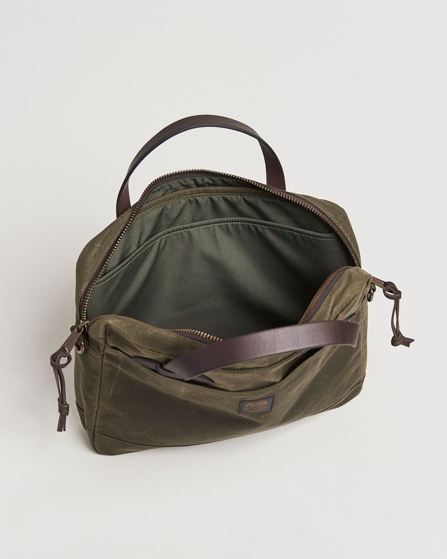 Uomini | Borse | Filson | Tin Cloth Compact Briefcase Otter Green