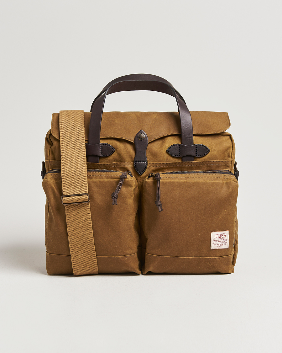 Uomini | Borse | Filson | 24-Hour Tin Briefcase Dark Tan