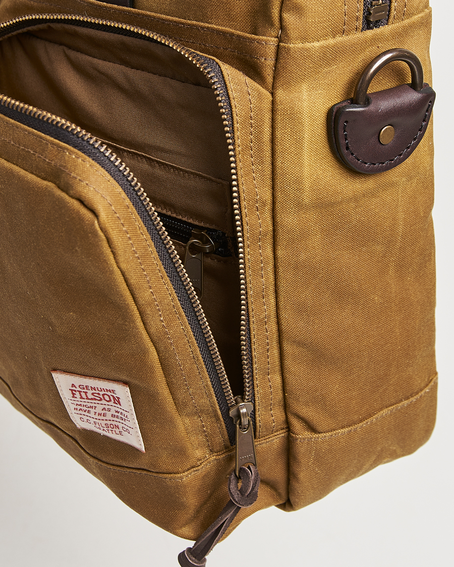 Uomini | Borse | Filson | 24-Hour Tin Briefcase Dark Tan