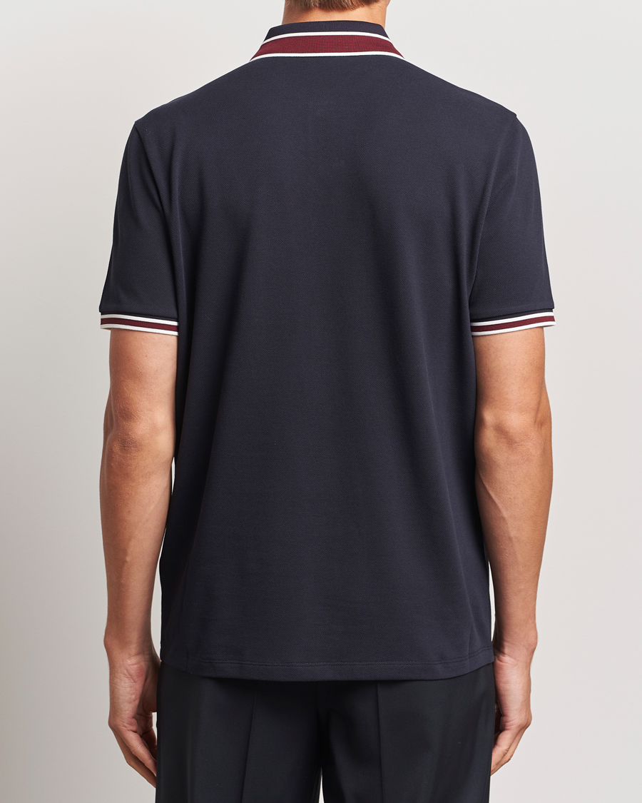 Uomini | Polo | Moncler | Double Contrast Collar Polo Navy