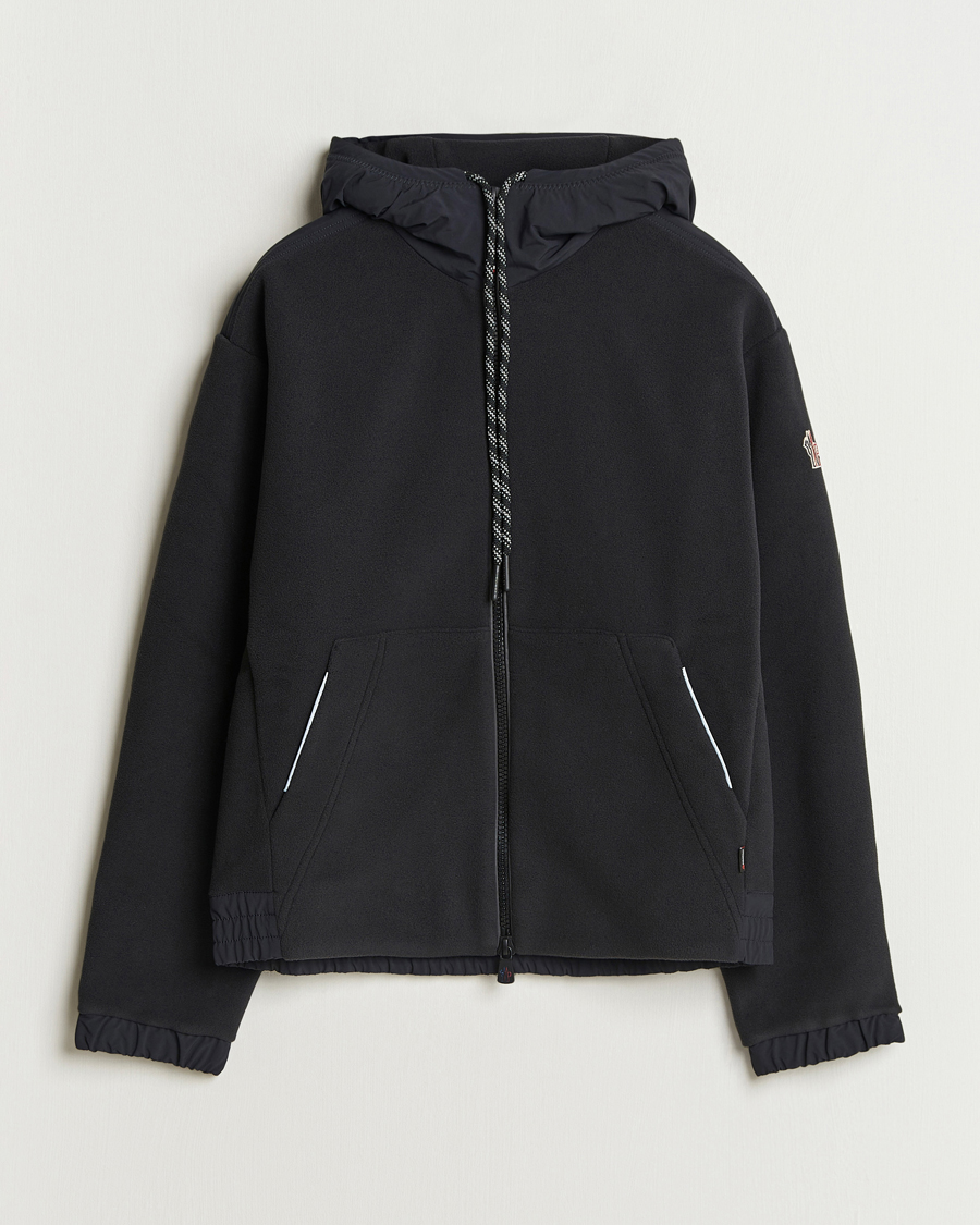 Uomini | Maglieria | Moncler Grenoble | Fleece Full Zip Cardigan Black