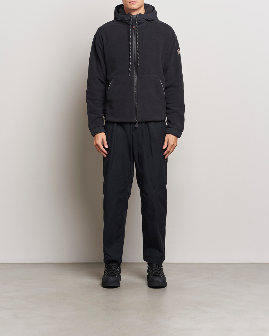 Uomini | Maglieria | Moncler Grenoble | Fleece Full Zip Cardigan Black