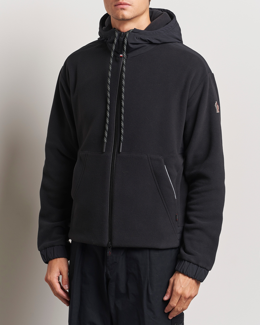 Uomini | Maglieria | Moncler Grenoble | Fleece Full Zip Cardigan Black