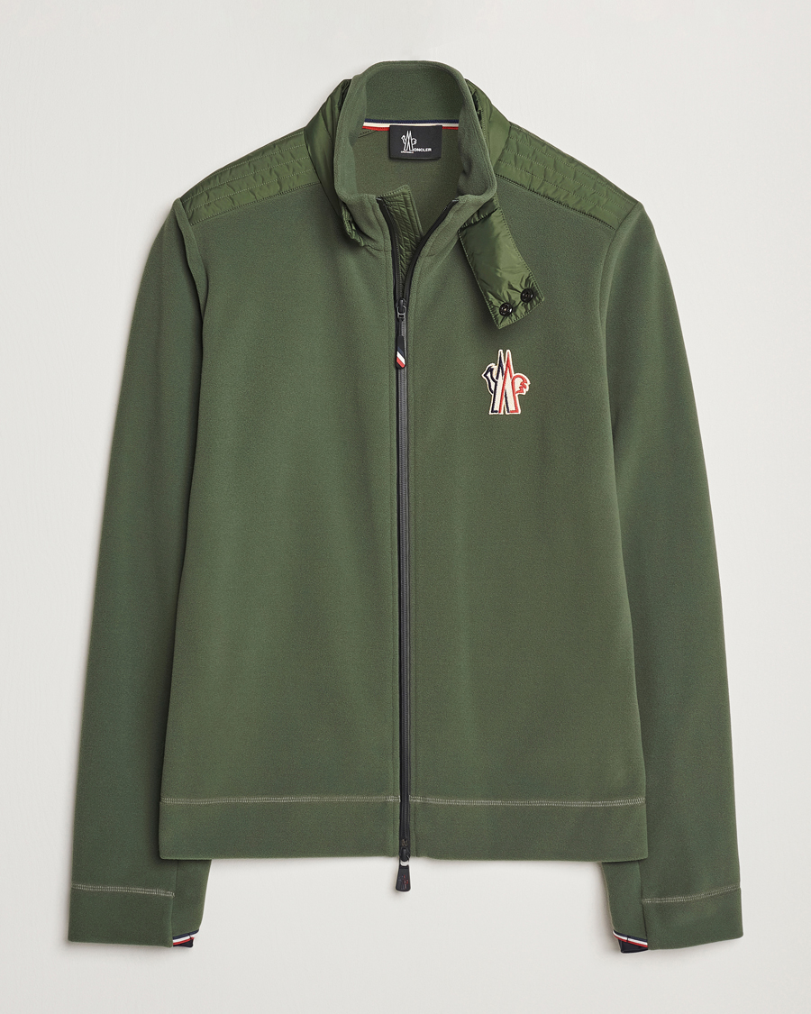 Uomini | Maglieria | Moncler Grenoble | Fleece Full Zip Dark Olive