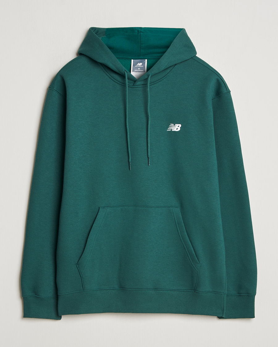 Uomini | Maglieria | New Balance | Essentials Fleece Hoodie Nightwatch Green