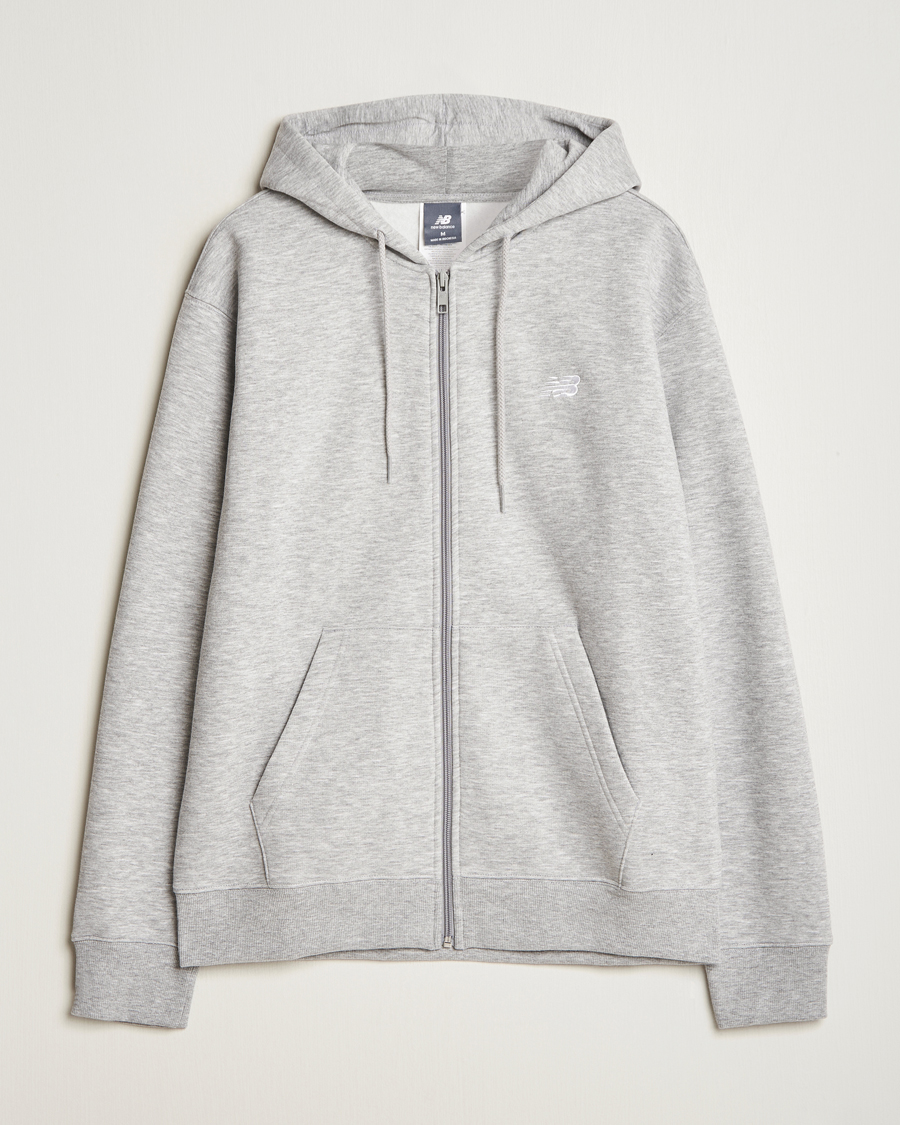 Uomini | Maglieria | New Balance | Essentials Full Zip Fleece Hoodie Athletic Grey