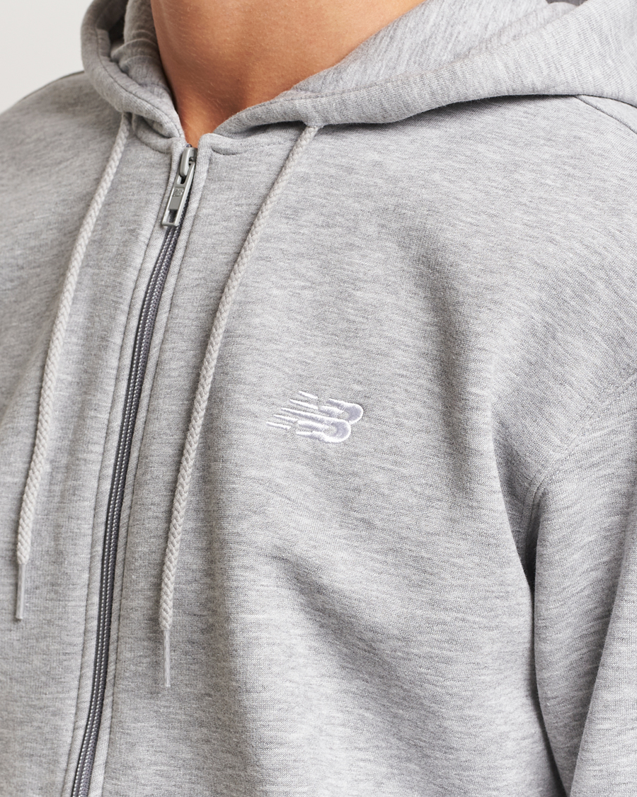 Uomini | Maglieria | New Balance | Essentials Full Zip Fleece Hoodie Athletic Grey