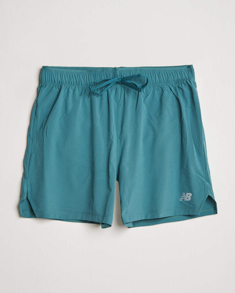 Uomini | Pantaloncini | New Balance Running | Athletics 5 Run Shorts New Spruce