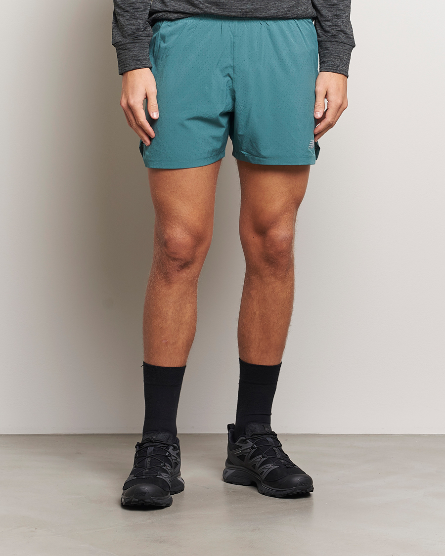 Uomini | Pantaloncini | New Balance Running | Athletics 5 Run Shorts New Spruce