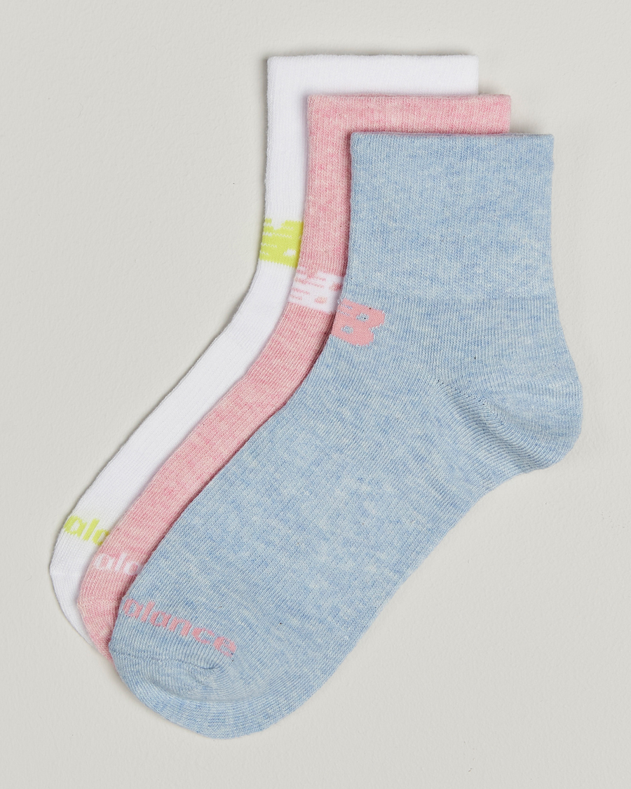Uomini | New Balance Running 3-Pack Performance Cotton Socks Multi | New Balance Running | 3-Pack Performance Cotton Socks Multi