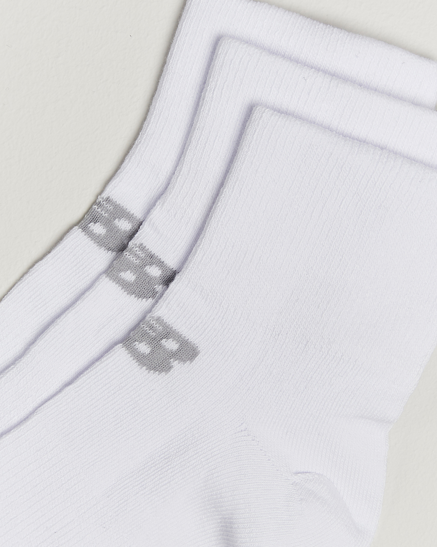 Uomini | New Balance Running 3-Pack Performance Cotton Socks White | New Balance Running | 3-Pack Performance Cotton Socks White