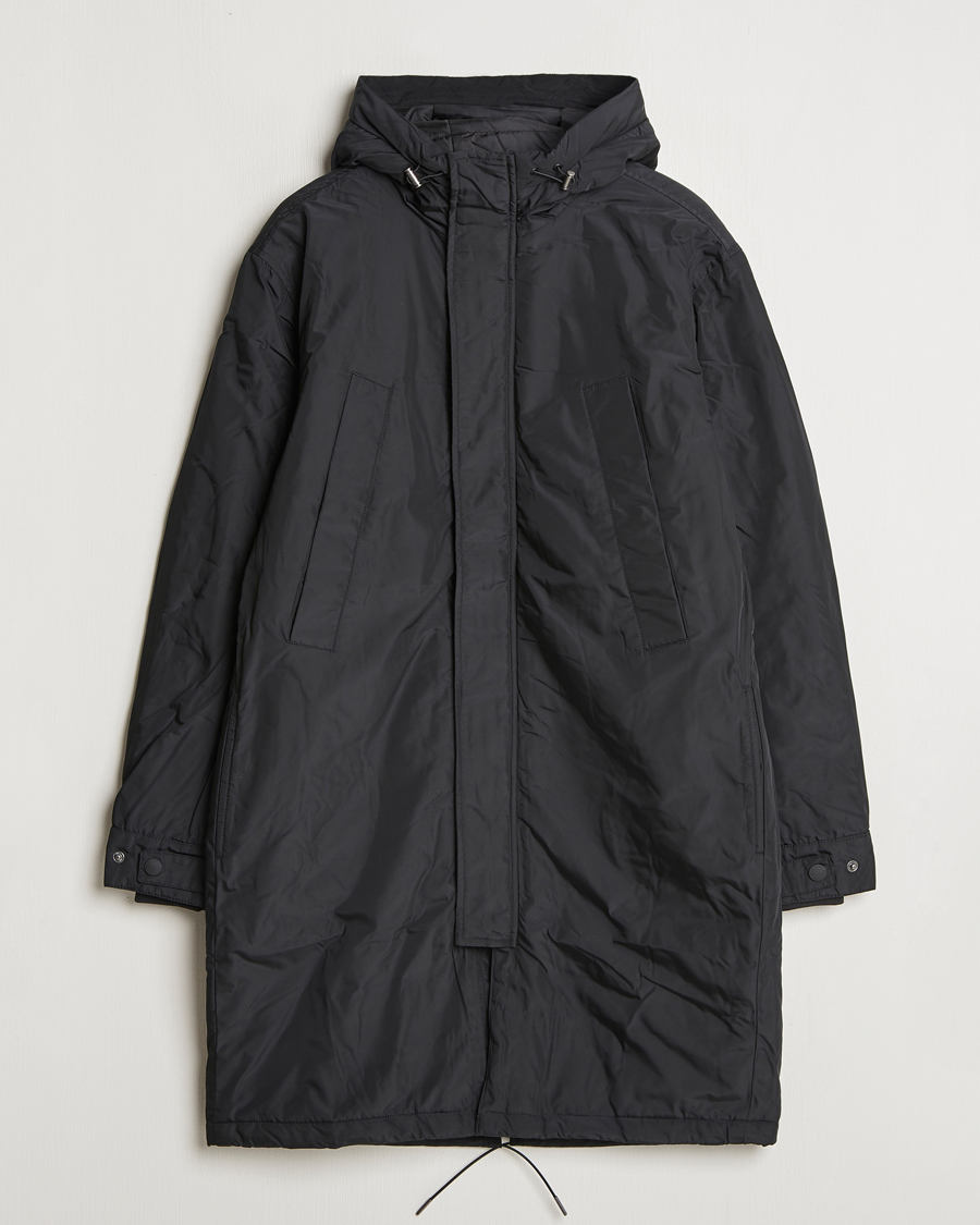 Uomini | Giacche | Lyle & Scott | Longline Parka Jet Black